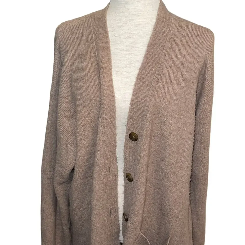 Super Cozy Long Ribbed Knit Duster Cardigan Oversized Sweater Blazer